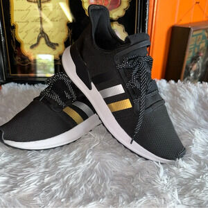 Adidas x Shoe Palace U Path Run Men's Black Silver Gold FW2323 Sz 10 Running